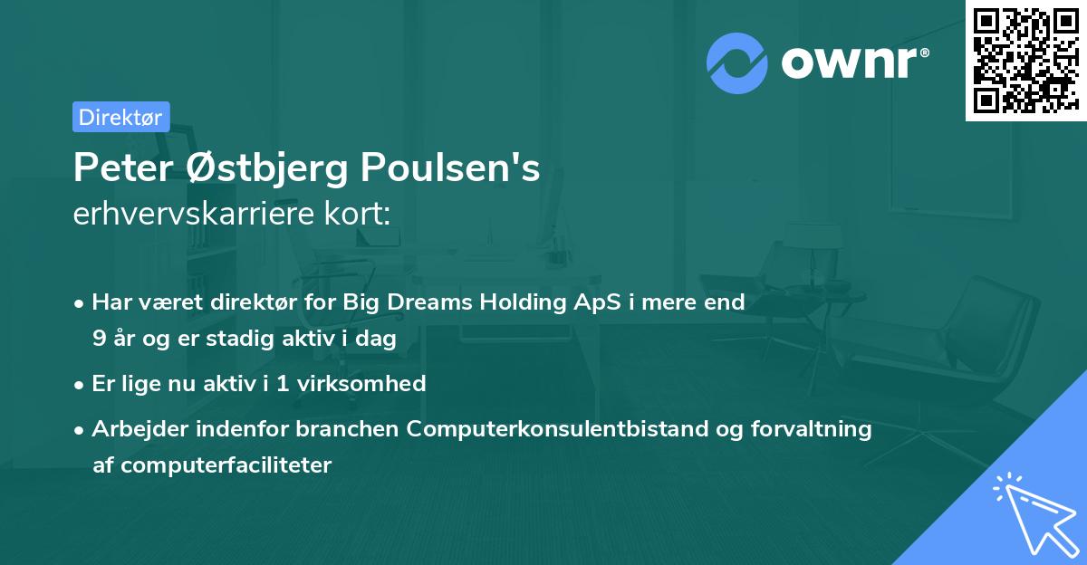 Peter Østbjerg Poulsen's erhvervskarriere kort