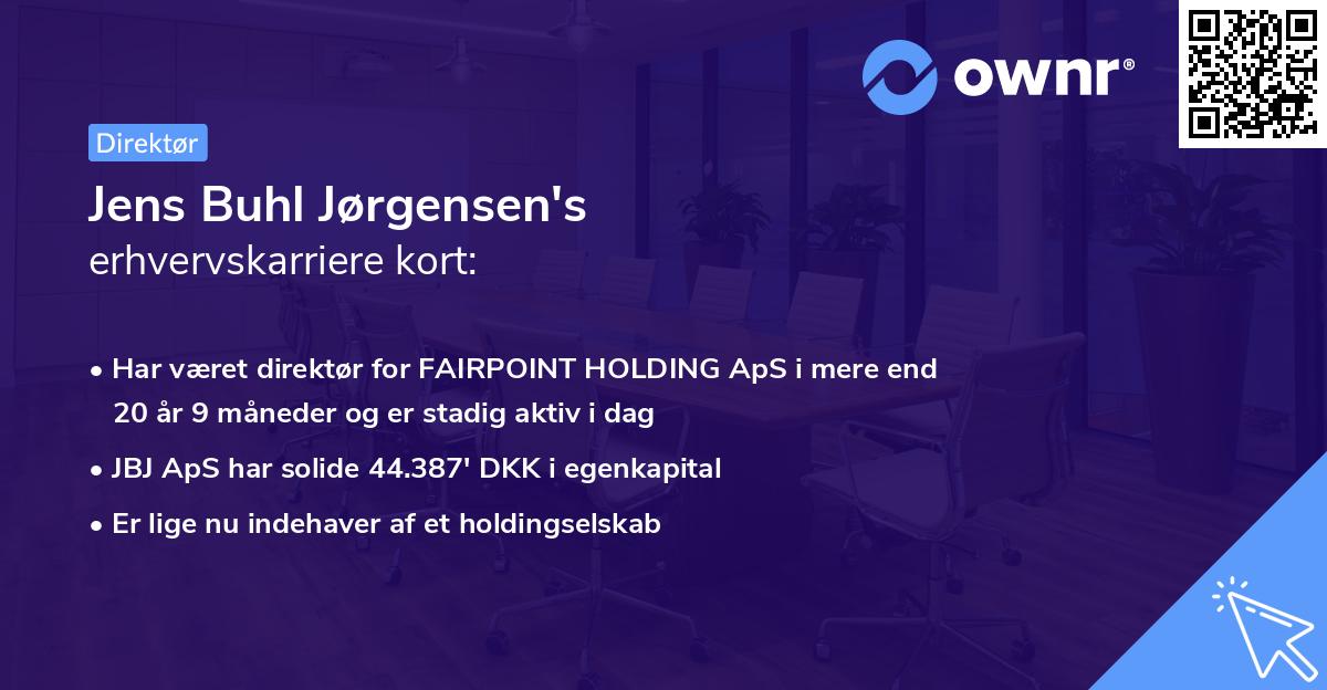 Jens Buhl Jørgensen's erhvervskarriere kort