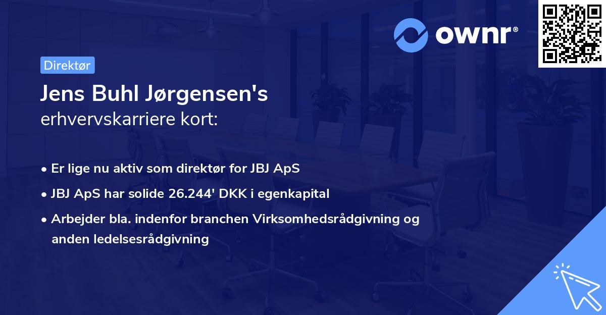 Jens Buhl Jørgensen's erhvervskarriere kort