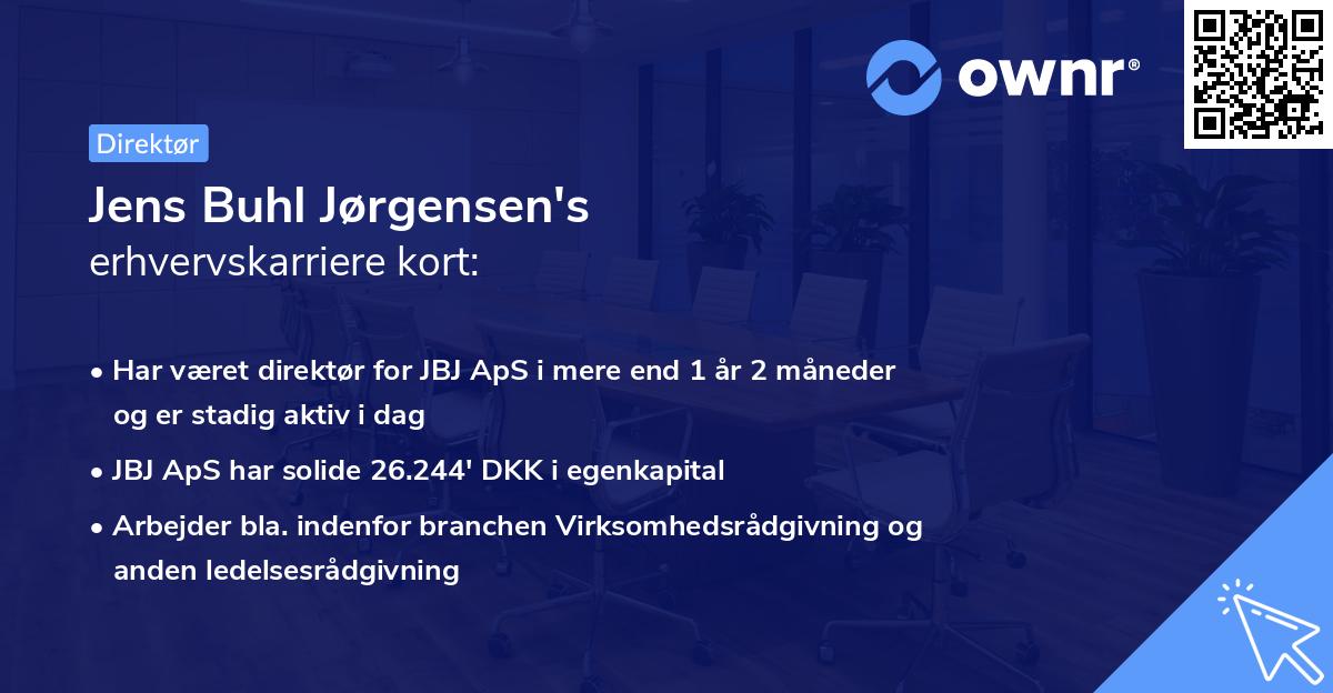 Jens Buhl Jørgensen's erhvervskarriere kort