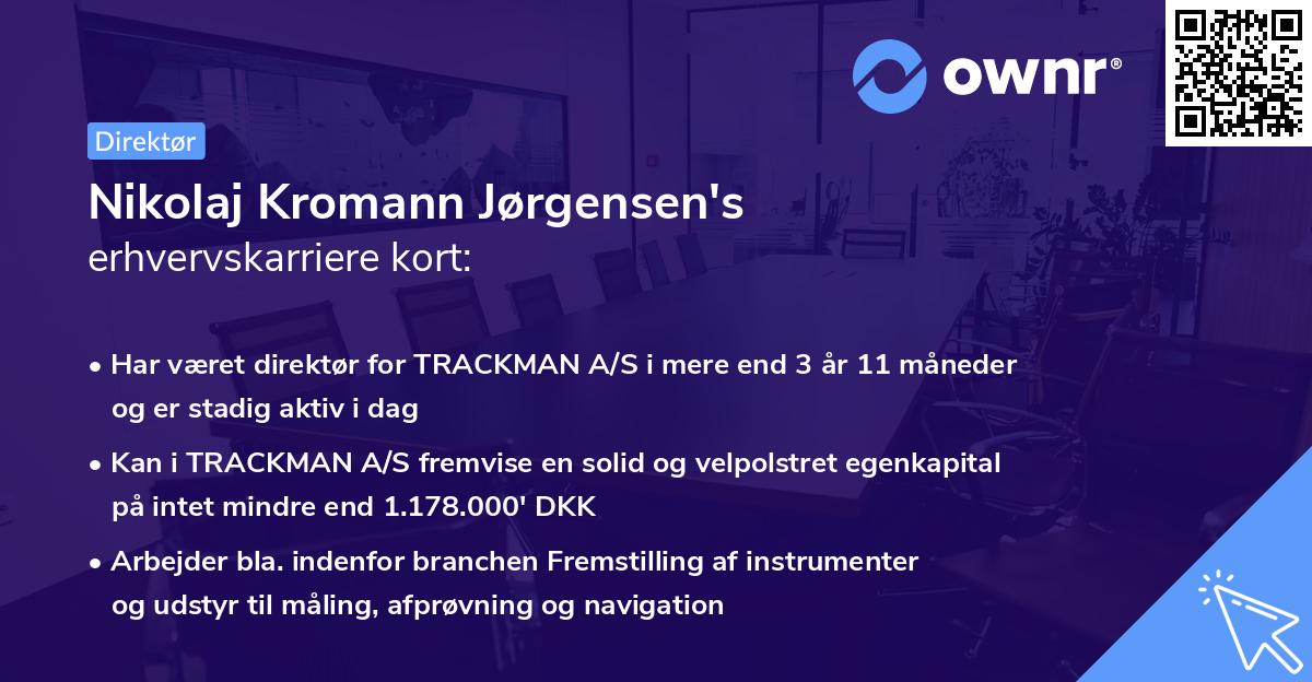 Nikolaj Kromann Jørgensen's erhvervskarriere kort