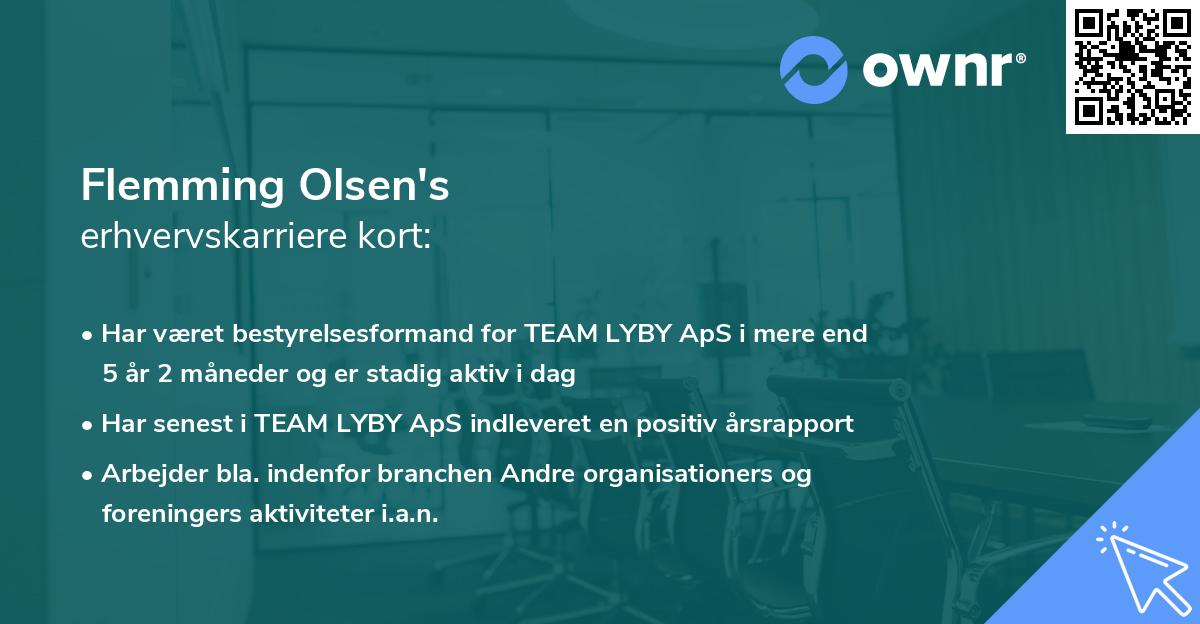Flemming Olsen's erhvervskarriere kort
