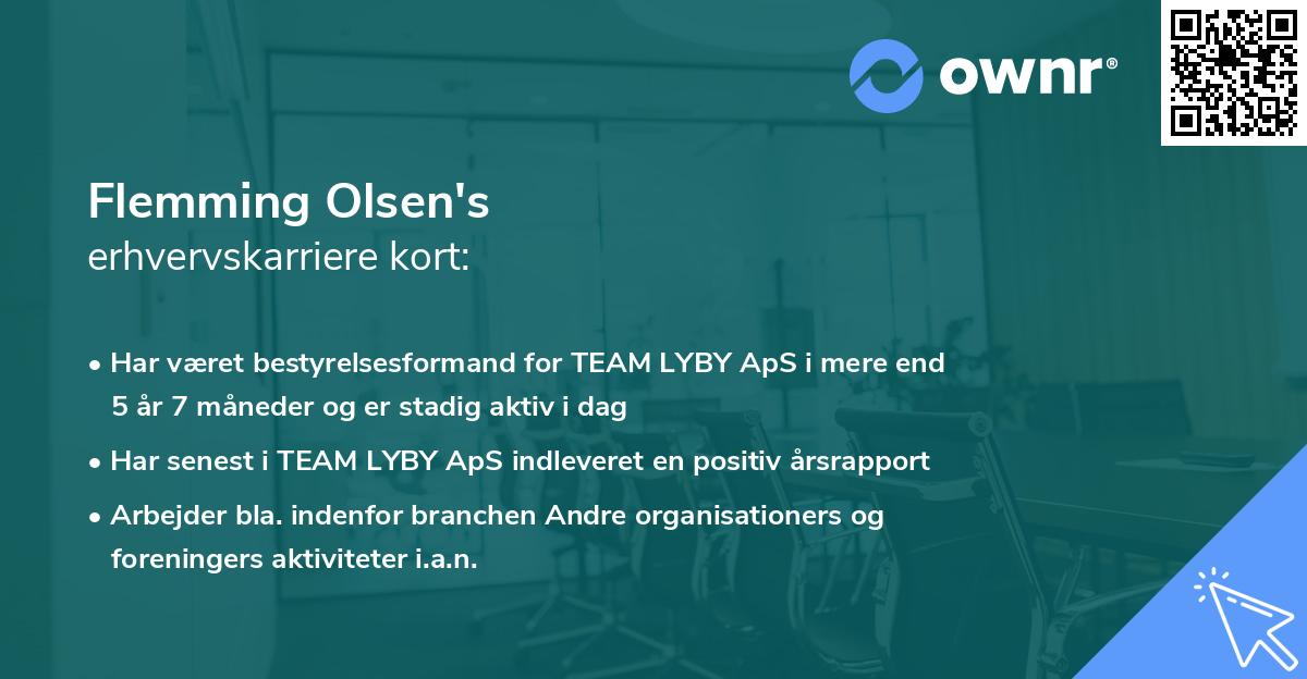 Flemming Olsen's erhvervskarriere kort