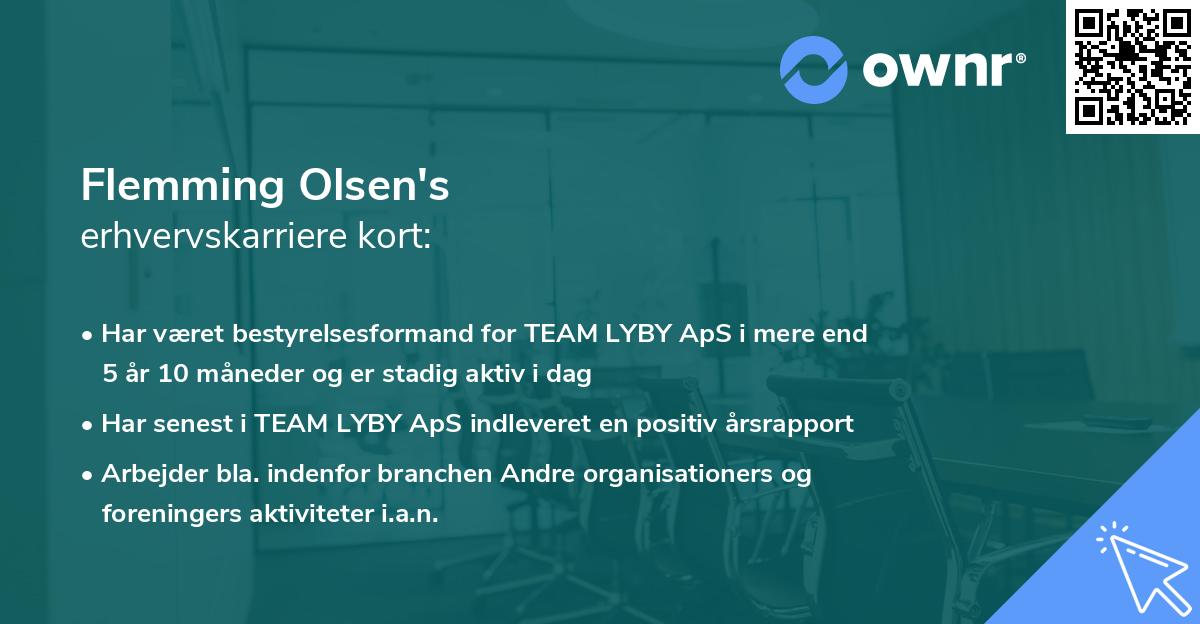 Flemming Olsen's erhvervskarriere kort
