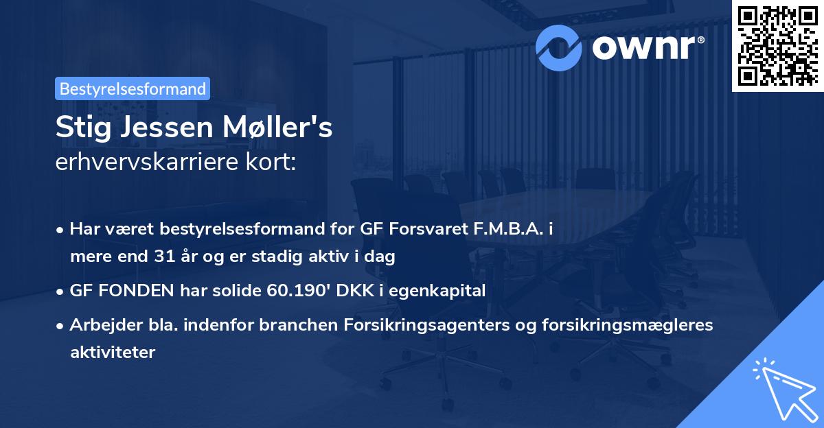 Stig Jessen Møller's erhvervskarriere kort