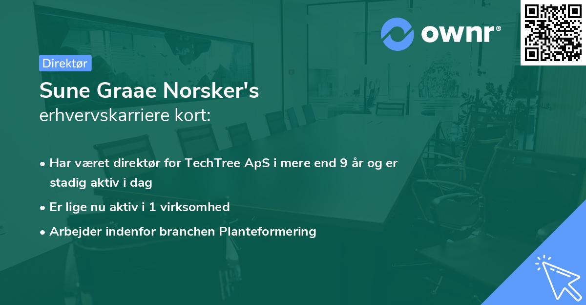 Sune Graae Norsker's erhvervskarriere kort