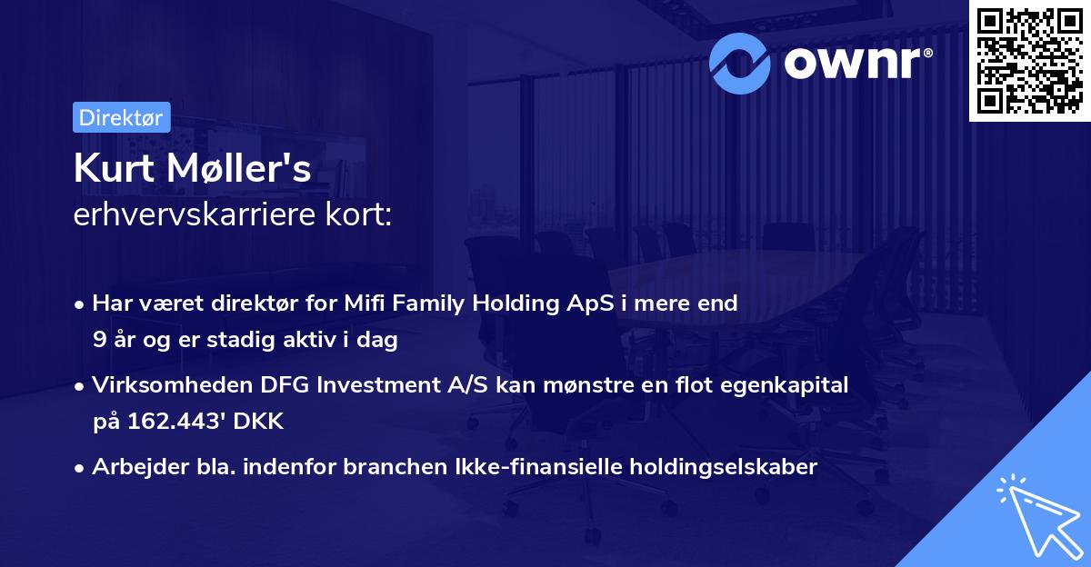 Kurt Møller's erhvervskarriere kort