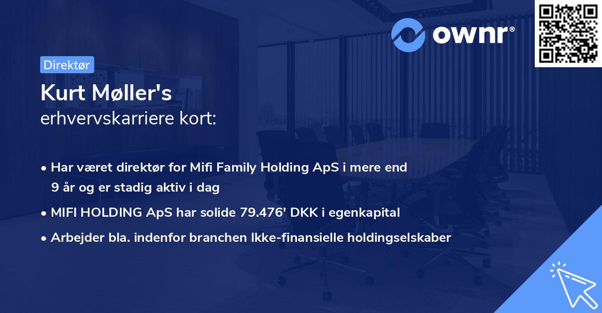 Kurt Møller's erhvervskarriere kort