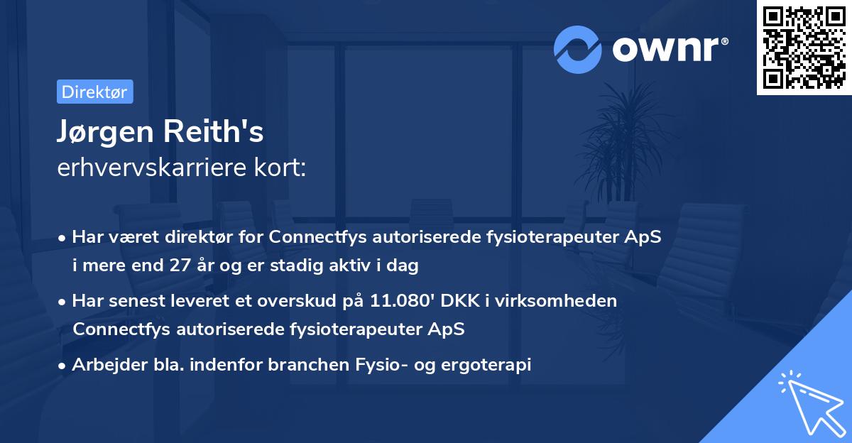 Jørgen Reith's erhvervskarriere kort