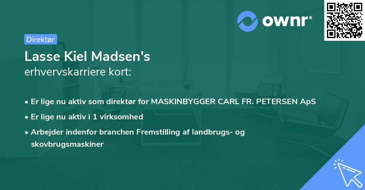 Lasse Kiel Madsen's erhvervskarriere kort