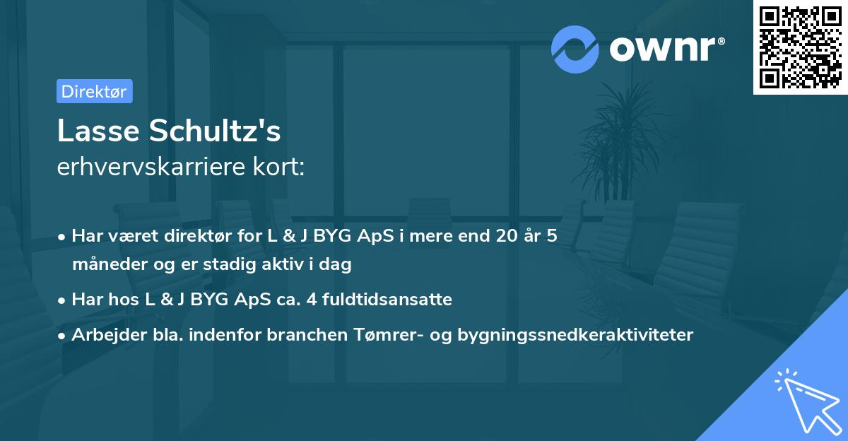 Lasse Schultz's erhvervskarriere kort
