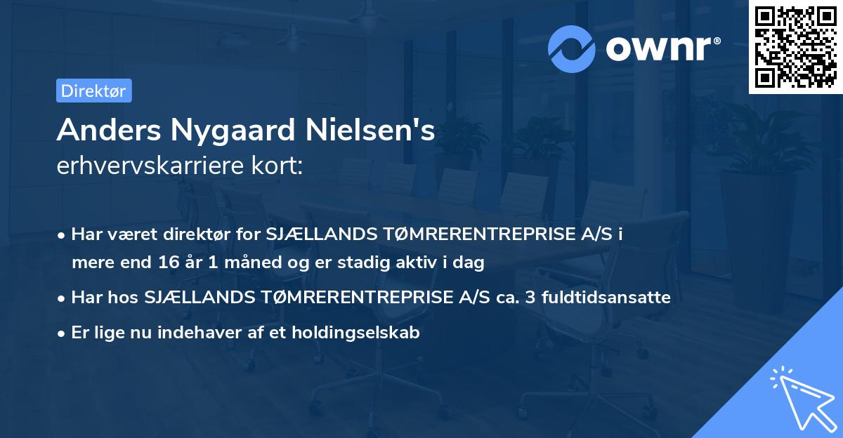 Anders Nygaard Nielsen's erhvervskarriere kort