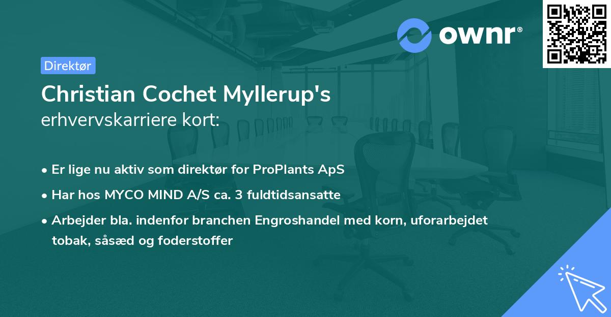 Christian Cochet Myllerup's erhvervskarriere kort