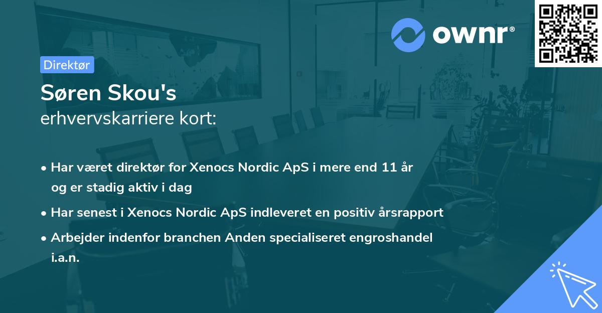 Søren Skou's erhvervskarriere kort