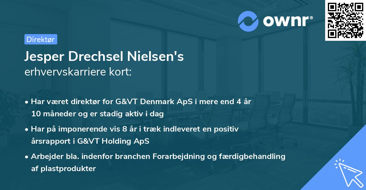 Jesper Drechsel Nielsen's erhvervskarriere kort