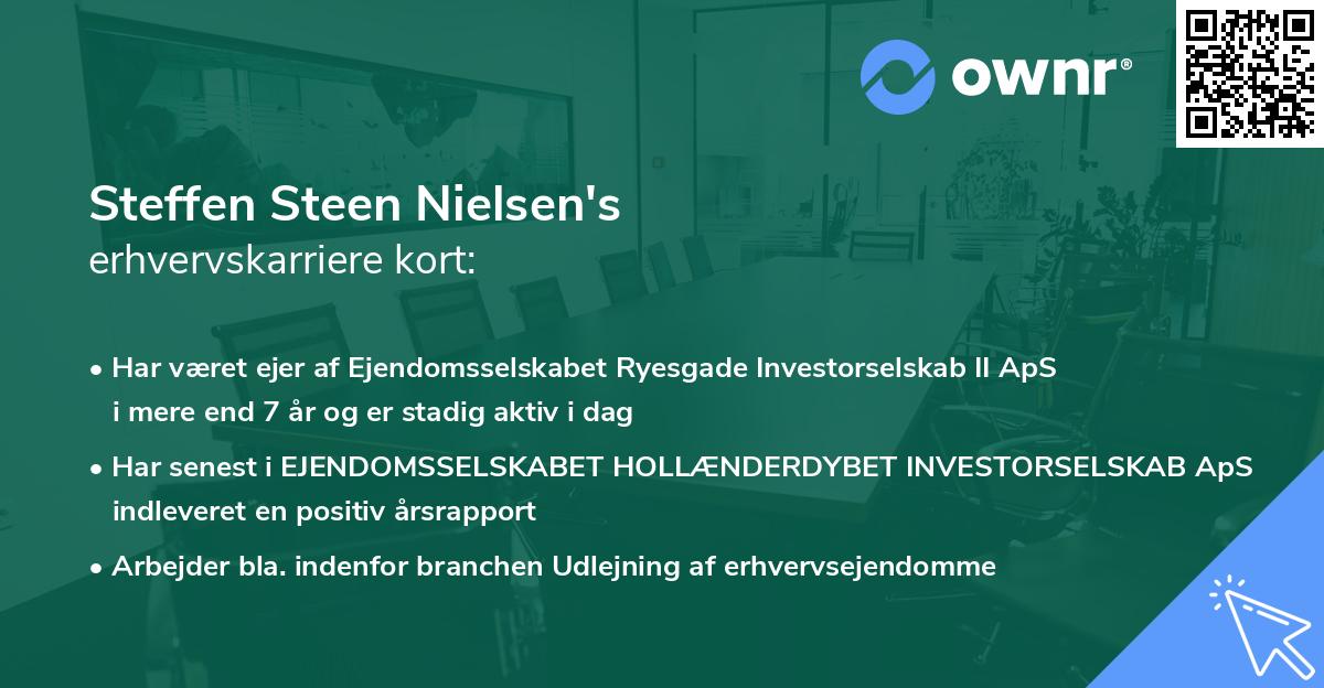 Steffen Steen Nielsen's erhvervskarriere kort