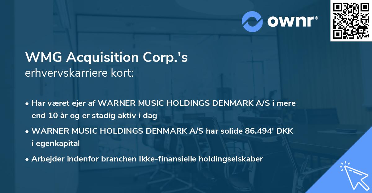 WMG Acquisition Corp.'s erhvervskarriere kort