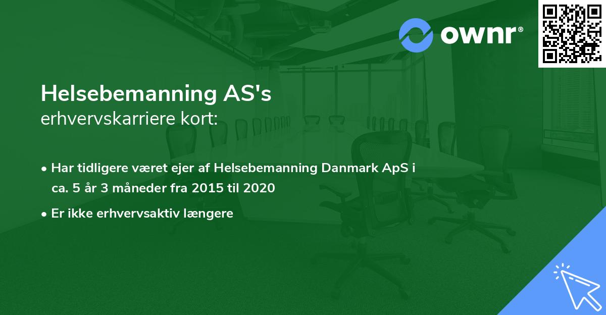 Helsebemanning AS's erhvervskarriere kort