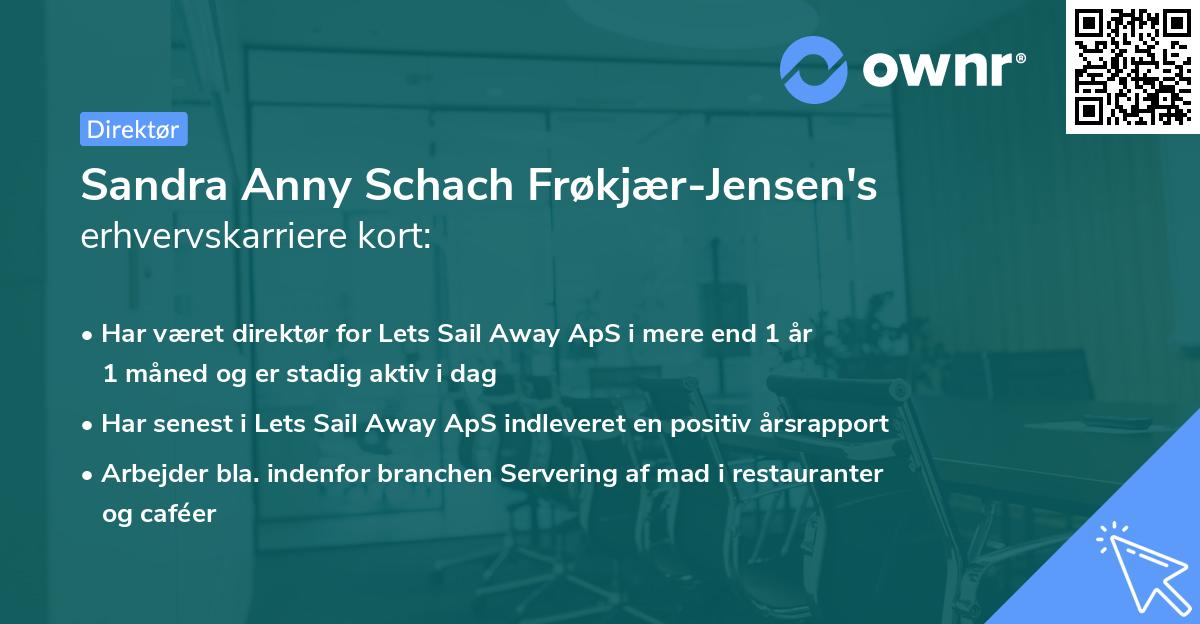 Sandra Anny Schach Frøkjær-Jensen's erhvervskarriere kort