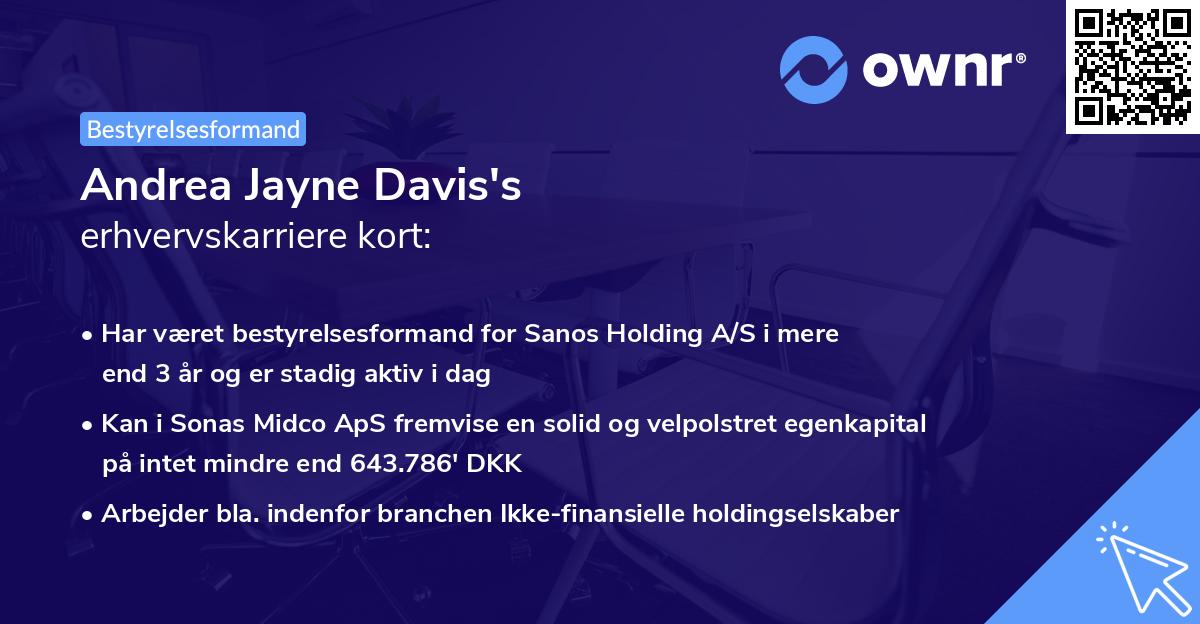 Andrea Jayne Davis's erhvervskarriere kort