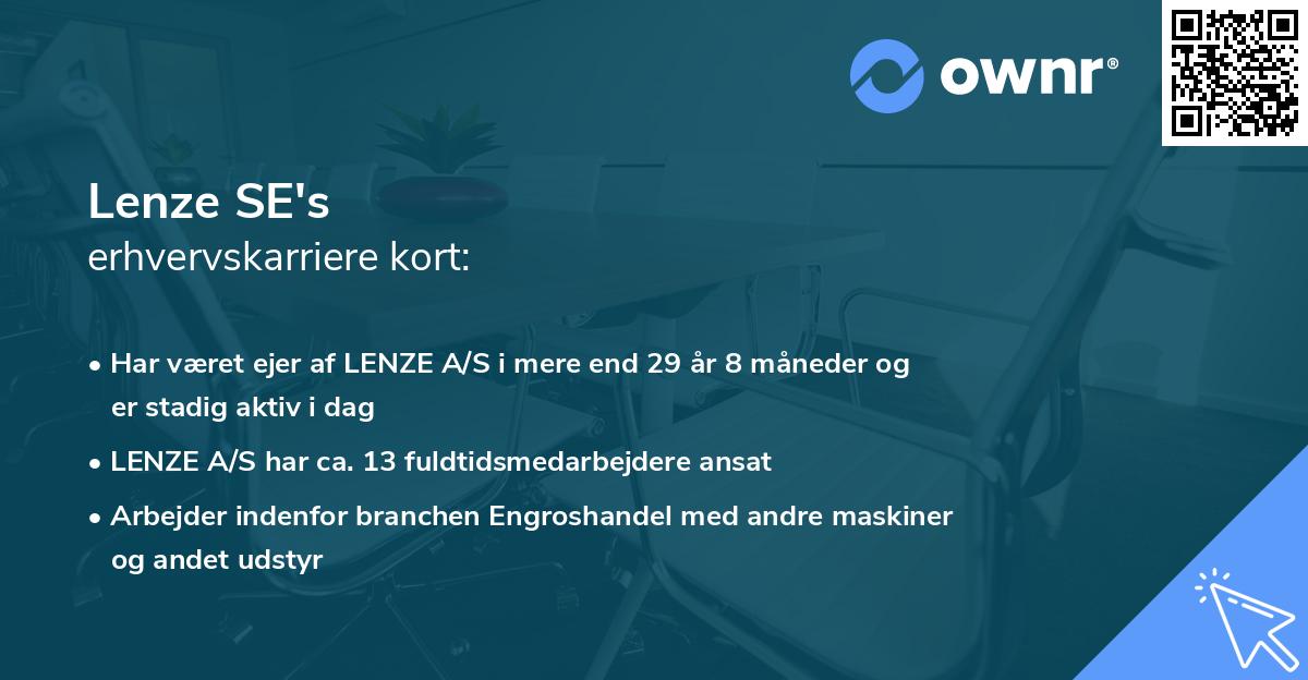 Lenze SE's erhvervskarriere kort