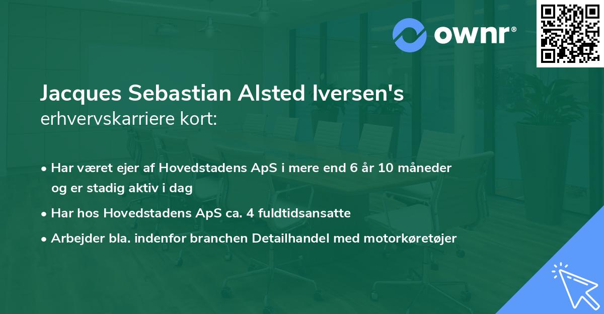 Jacques Sebastian Alsted Iversen's erhvervskarriere kort