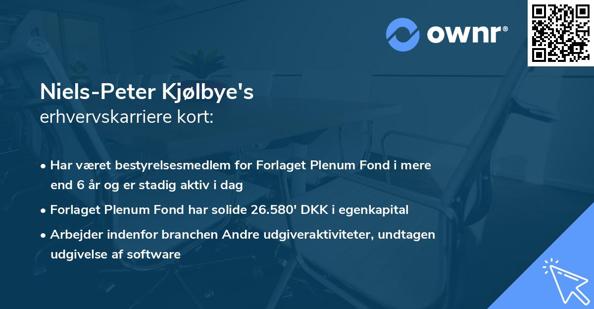 Niels-Peter Kjølbye's erhvervskarriere kort