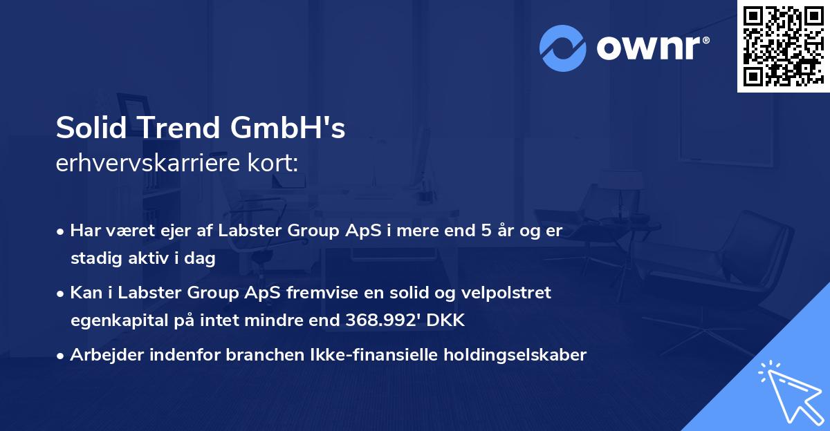 Solid Trend GmbH's erhvervskarriere kort