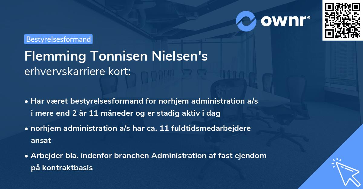 Flemming Tonnisen Nielsen's erhvervskarriere kort