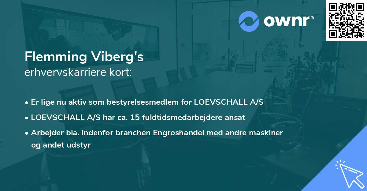 Flemming Viberg's erhvervskarriere kort