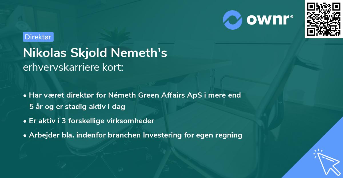 Nikolas Skjold Nemeth's erhvervskarriere kort
