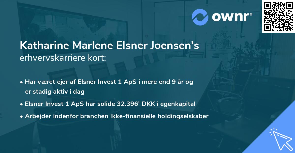 Katharine Marlene Elsner Joensen's erhvervskarriere kort