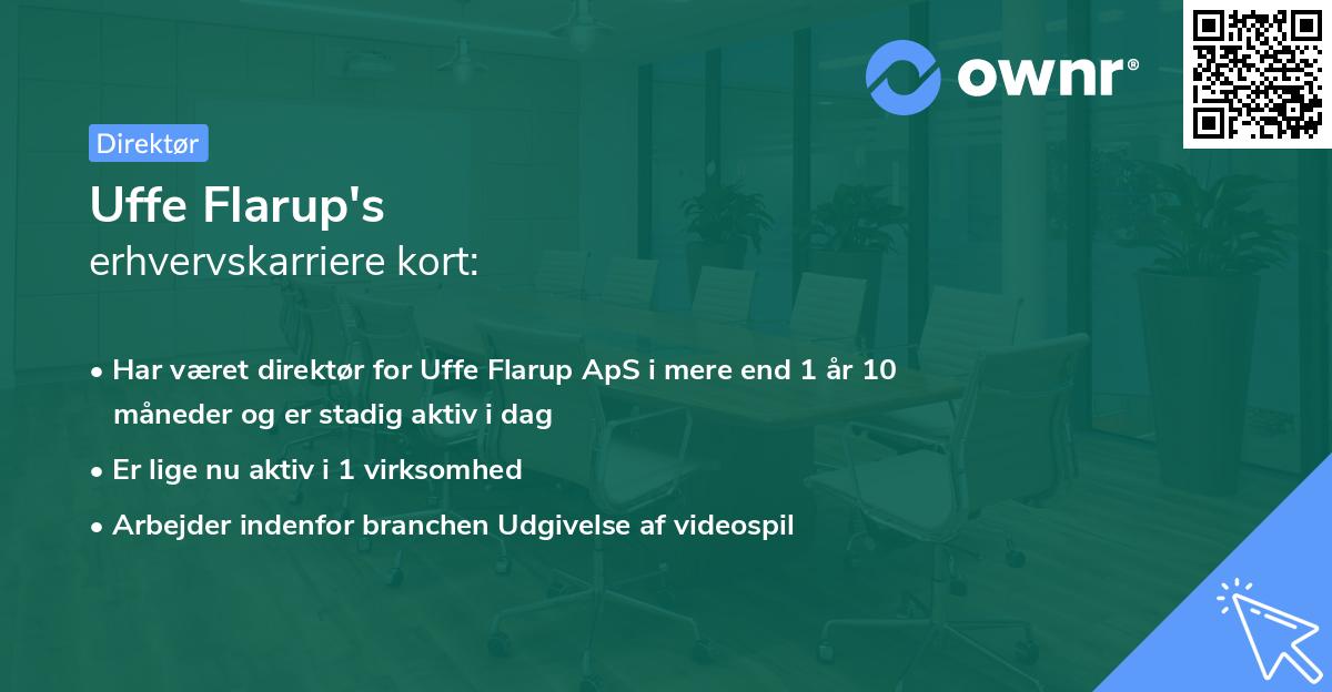 Uffe Flarup's erhvervskarriere kort