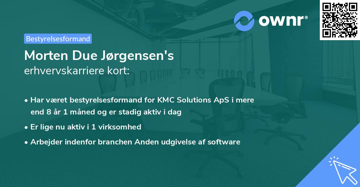 Morten Due Jørgensen's erhvervskarriere kort