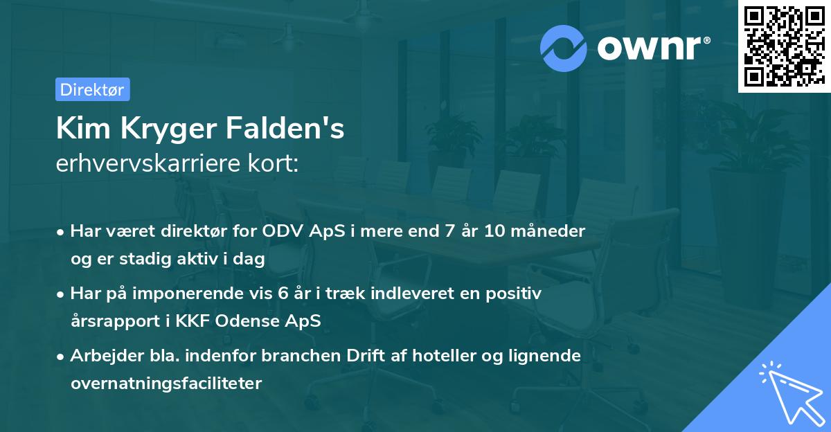 Kim Kryger Falden's erhvervskarriere kort