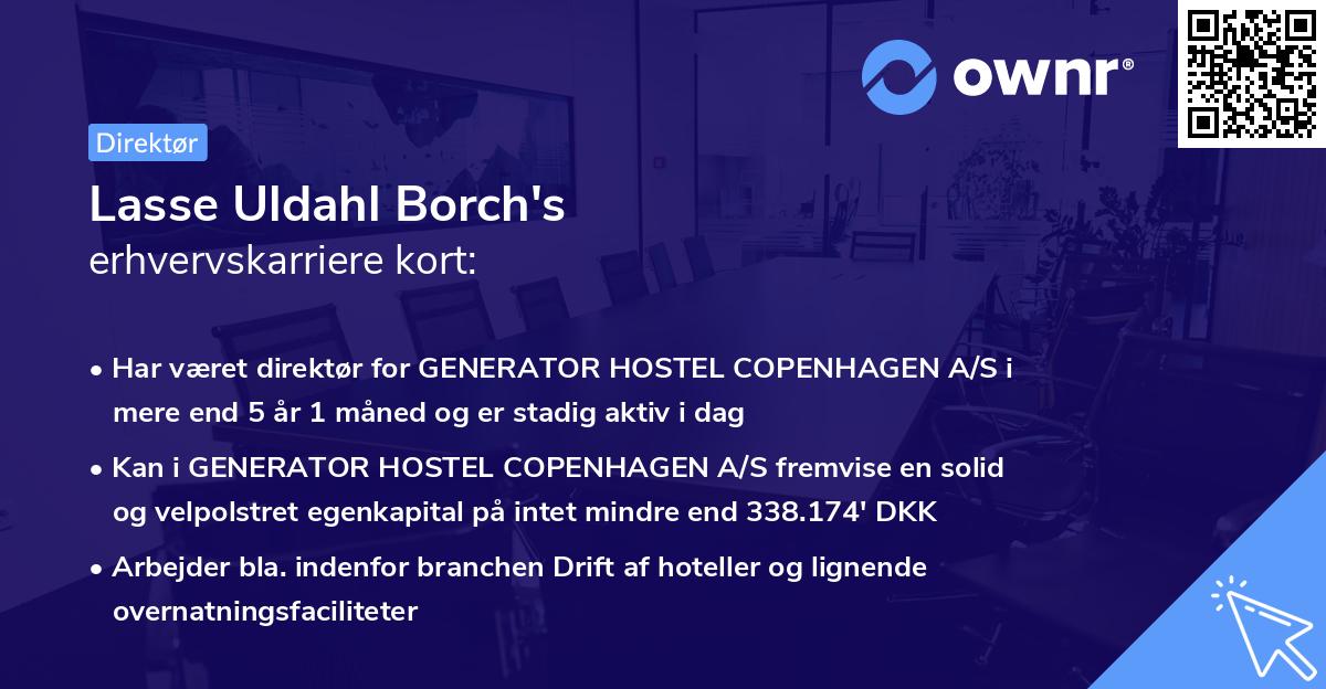Lasse Uldahl Borch's erhvervskarriere kort