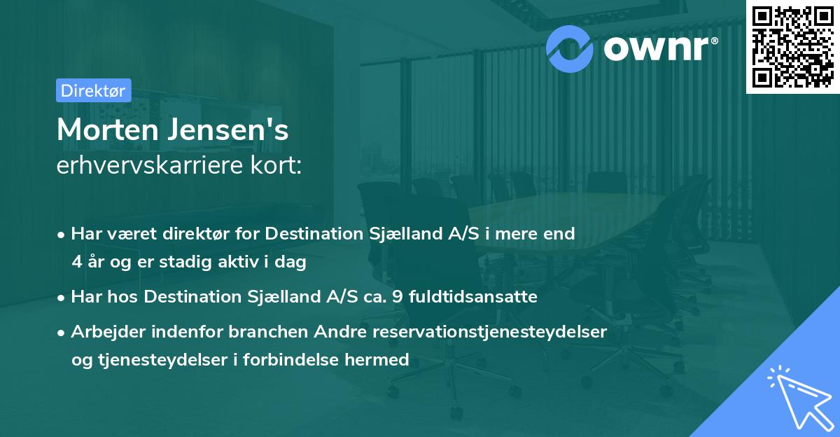 Morten Jensen's erhvervskarriere kort
