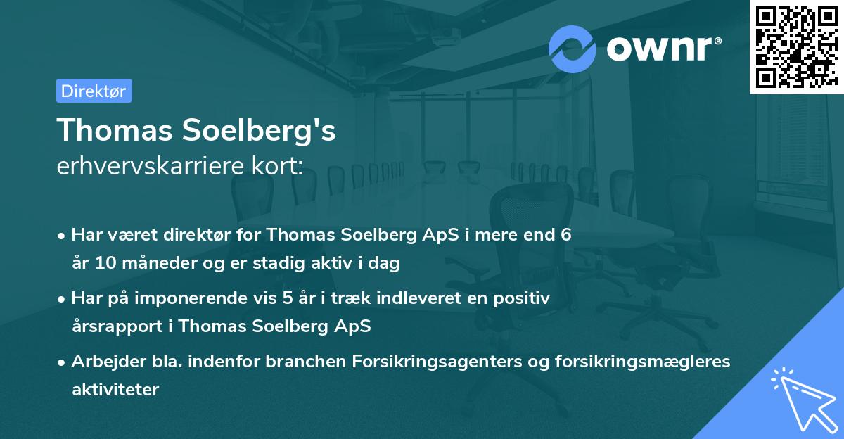 Thomas Soelberg's erhvervskarriere kort