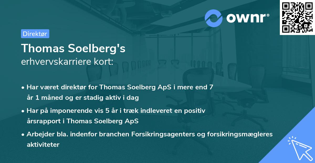 Thomas Soelberg's erhvervskarriere kort
