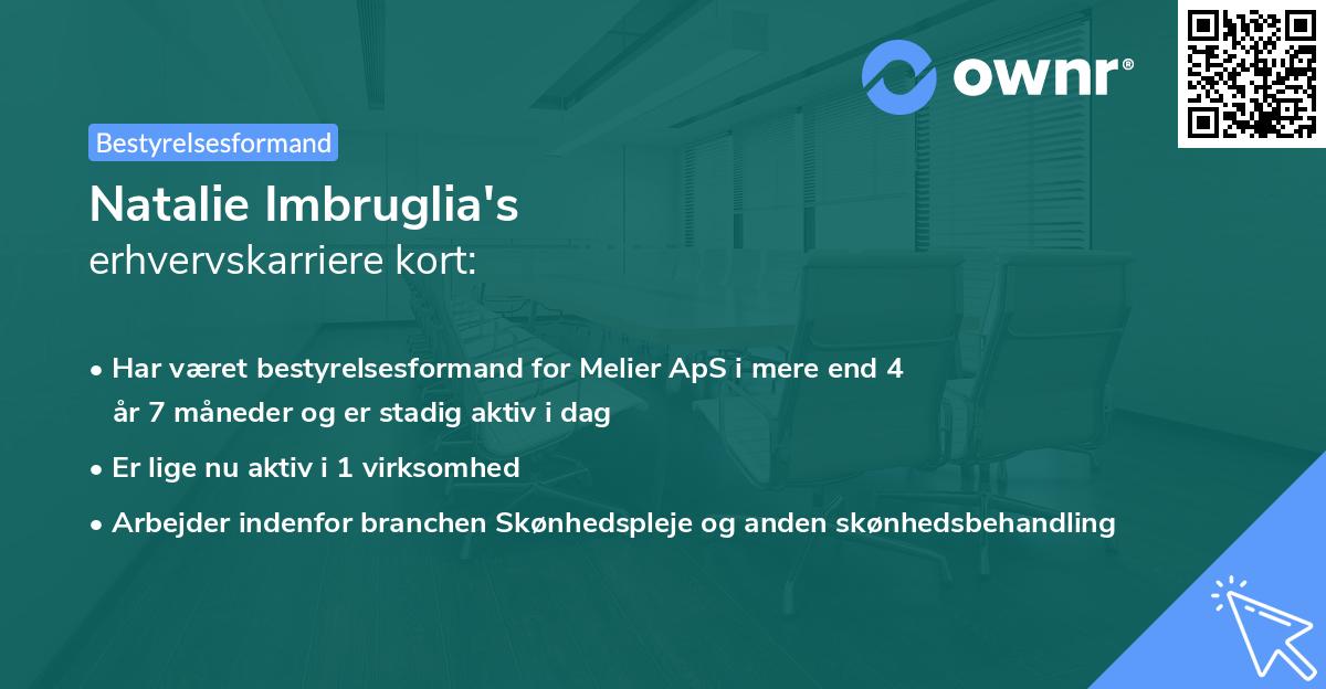 Natalie Imbruglia's erhvervskarriere kort