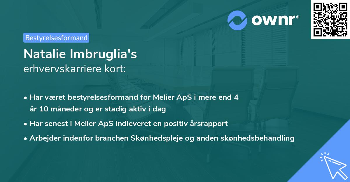 Natalie Imbruglia's erhvervskarriere kort