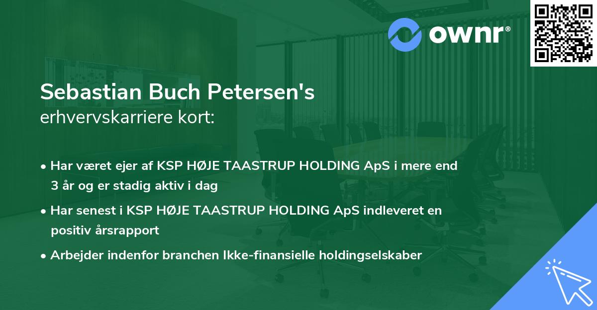 Sebastian Buch Petersen's erhvervskarriere kort