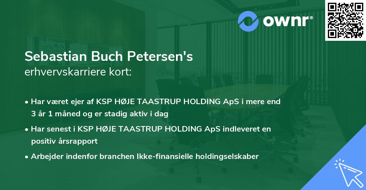 Sebastian Buch Petersen's erhvervskarriere kort
