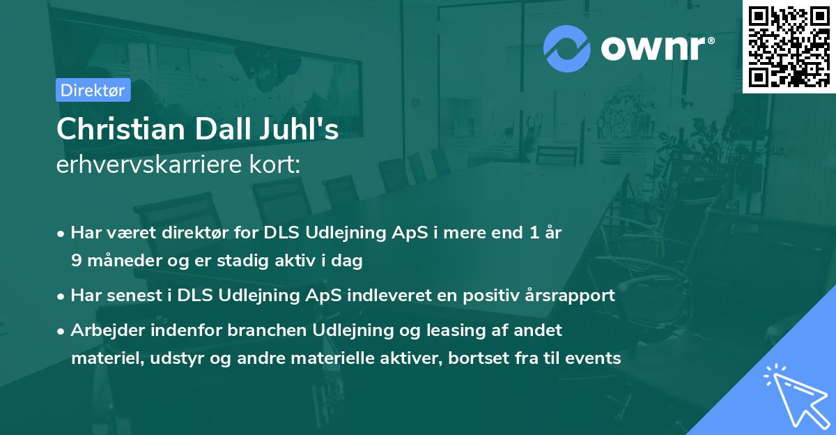 Christian Dall Juhl's erhvervskarriere kort