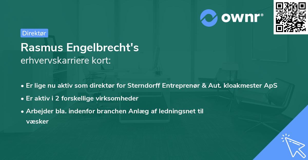Rasmus Engelbrecht's erhvervskarriere kort