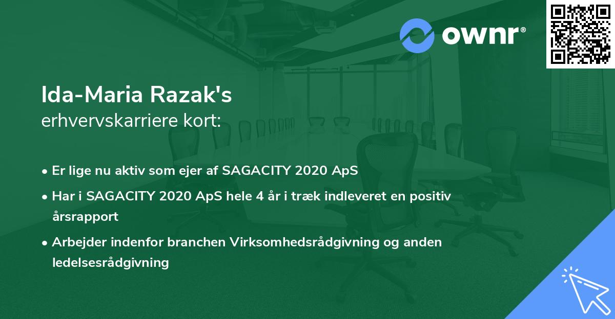 Ida-Maria Razak's erhvervskarriere kort