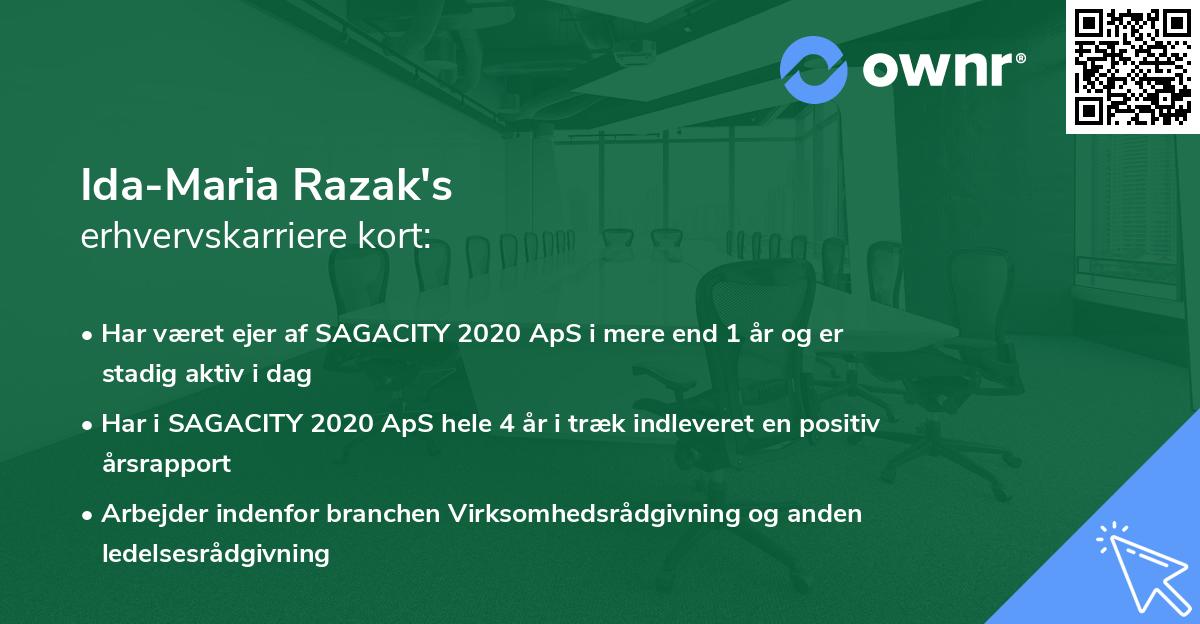 Ida-Maria Razak's erhvervskarriere kort