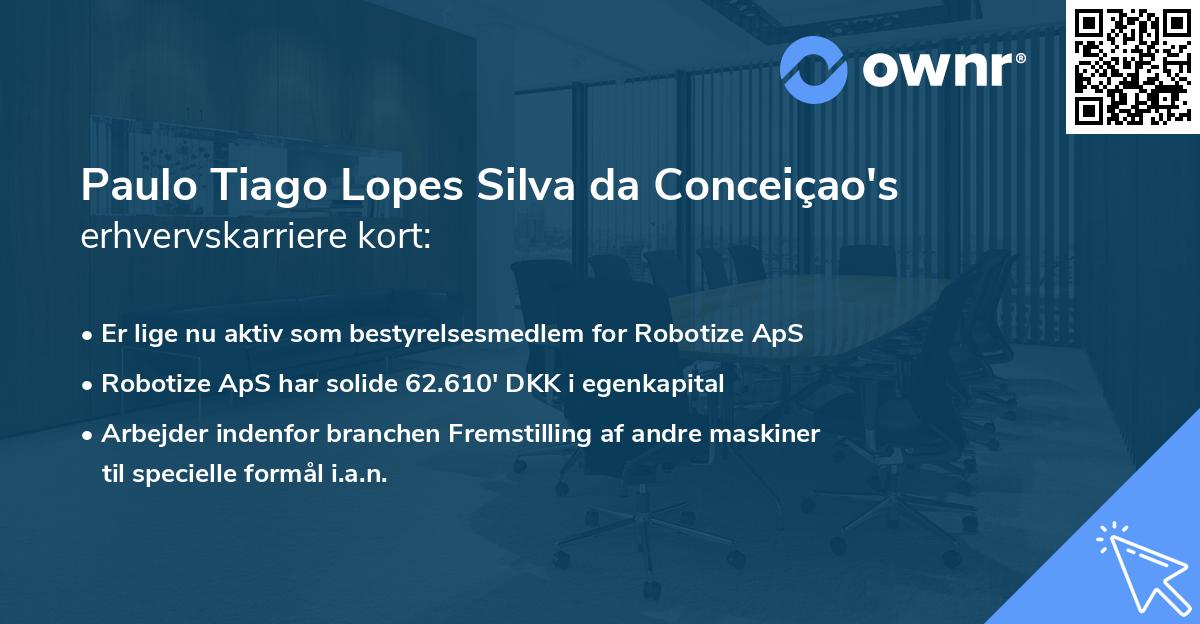 Paulo Tiago Lopes Silva da Conceiçao's erhvervskarriere kort