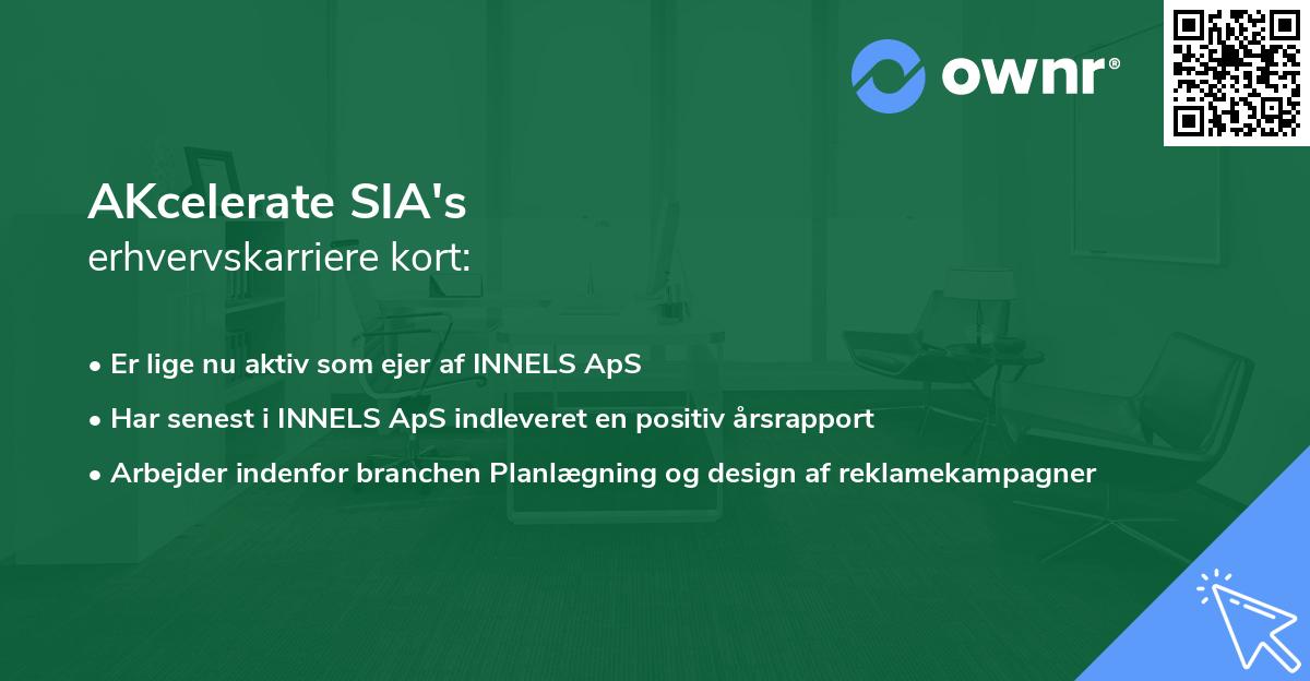 AKcelerate SIA's erhvervskarriere kort