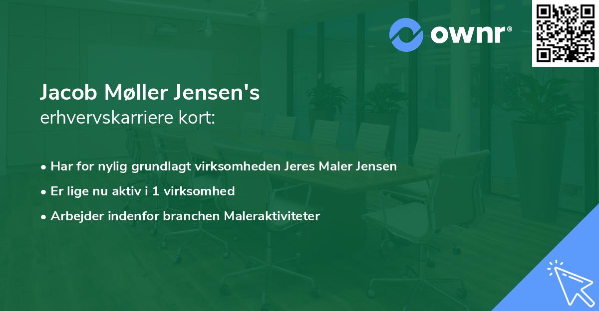 Jacob Møller Jensen's erhvervskarriere kort